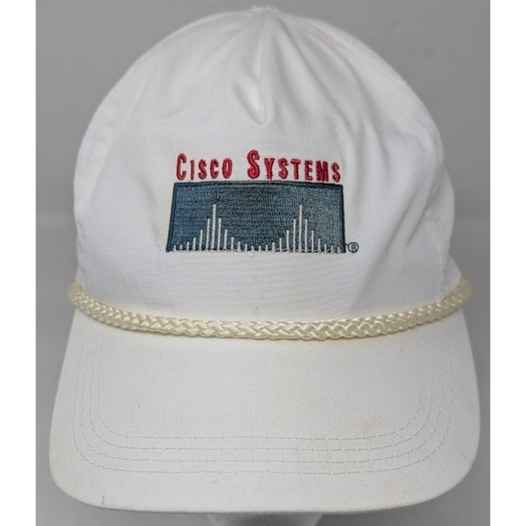 Vintage Cisco Systems Cap Hat 90s Technology Tech Internet Silicon Valley 1990s